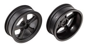 Team Associated DR10 Drag Front Wheels, Black