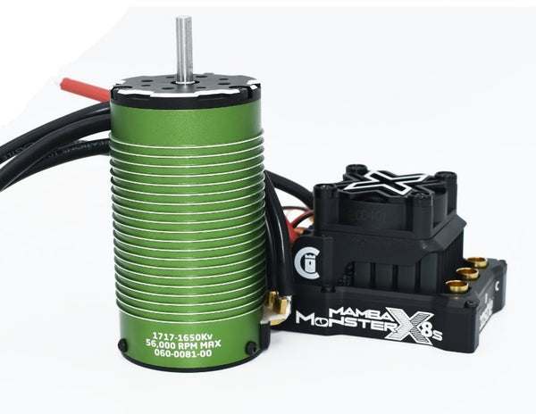 Castle Mamba Monster X 8S, 33.6V ESC w/ 1717-1650KV