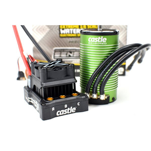 Castle Mamba Monster X 8S, 33.6V ESC 1717- 1260KV Sensored Motor