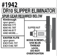 EXO1942 DR10 DB10 SC10 Eliminator Pro Mount - for Kimbrough Spurs