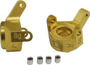 Hot Racing Brass Front Steering Knuckle, Axial SCX24