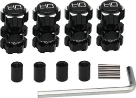 HRATFF17XT01 Aluminum 17mm Hex Hubs 10mm Offset Arrma 1/10 4S BLK