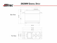 Hitec High Speed Metal Gear servo, D625MW
