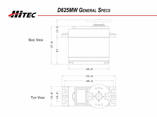 Hitec High Speed Metal Gear servo, D625MW