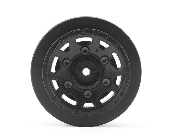 Jetko 1/10 SC Wheels, Black, 12mm, 0" Offset Narrow for Traxxas