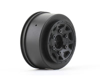 Jetko 1/10 SC Wheels, Black, 12mm, 0" Offset Narrow for Traxxas