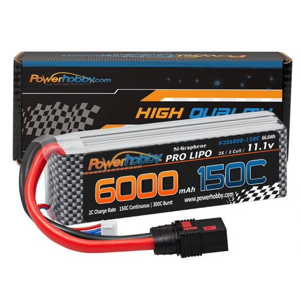 Power Hobby XTREME 3S 11.1V 6000mah 150c-300C Lipo Battery W QS8