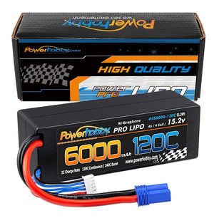 PHB4S6000120CEC5 4S 15.2v 6000mAh 120C Graphene + HV LiPo Battery w/ EC5 Plug