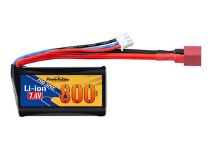 Power Hobby Li-ion 7.4V 800mAh Battery with Deans Plug: Blackzon