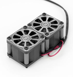 Power Hobby Twister Twin / Dual 40mm 1/8 1/5 Motor Aluminum Cooling Fan