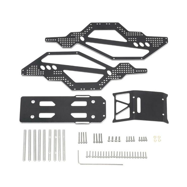 Power Hobby -BLACK Aluminium Rock Racer Conversion Chassis Kit Black