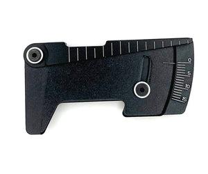 Racers Edge Aluminum Ride Height/Camber Gauge, Black