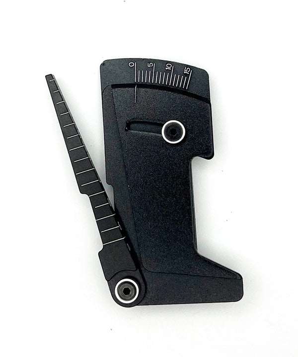 Racers Edge Aluminum Ride Height/Camber Gauge, Black