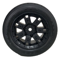 Roapex Trigger Belted 8S Monster Truck Tires, Mounted Black