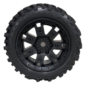 ROPR7004-K Morph Belted 8S Monster Truck Tires, Mounted on Black