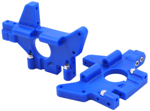 RPM Rear Bulkheads (Fits All Versions of the T-MAXX & E-MAXX); Blue