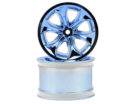 RPM81935 RPM "Titan" Monster Truck Wheels (14mm Hex) (2) (Standard Offset) (Blue Chrome)