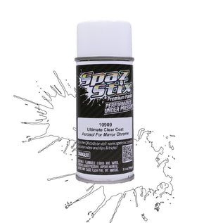 Spaz Stix Ultimate Clear Coat Aerosol 3.5OZ -For Mirror Chrome