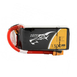 TAA13003S75X6 Tattu 1300mAh 3S 75C Lipo Battery Pack W/ XT60 Plug